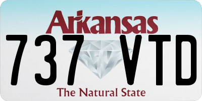 AR license plate 737VTD