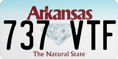 AR license plate 737VTF