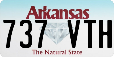 AR license plate 737VTH