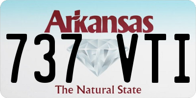 AR license plate 737VTI