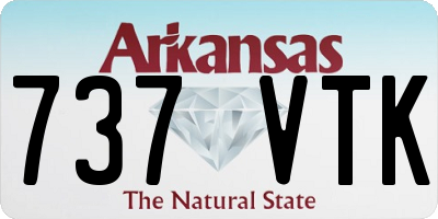 AR license plate 737VTK