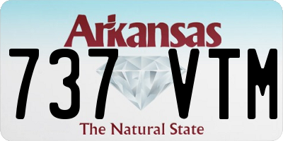 AR license plate 737VTM