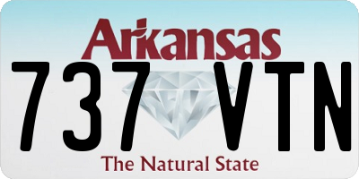 AR license plate 737VTN