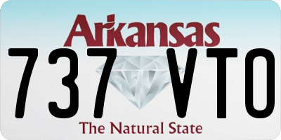AR license plate 737VTO