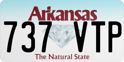 AR license plate 737VTP