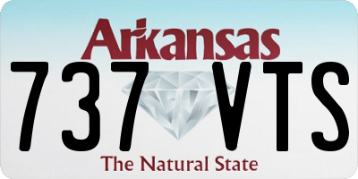 AR license plate 737VTS