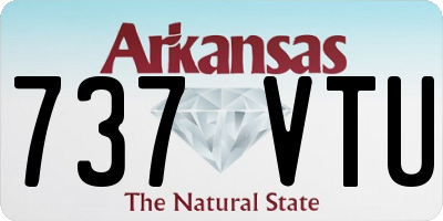 AR license plate 737VTU