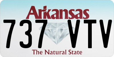 AR license plate 737VTV