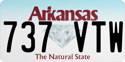 AR license plate 737VTW