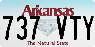 AR license plate 737VTY