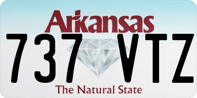 AR license plate 737VTZ