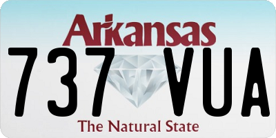 AR license plate 737VUA