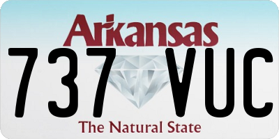 AR license plate 737VUC
