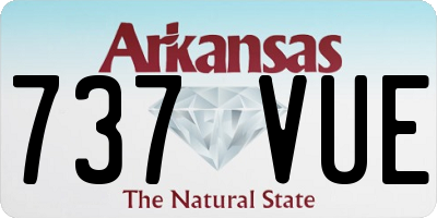 AR license plate 737VUE