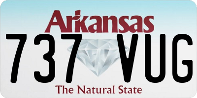AR license plate 737VUG