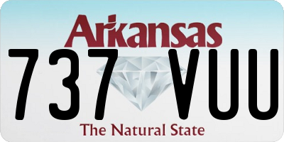AR license plate 737VUU