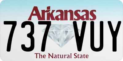 AR license plate 737VUY