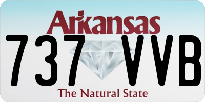 AR license plate 737VVB