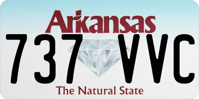AR license plate 737VVC
