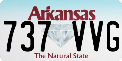 AR license plate 737VVG