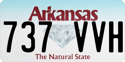 AR license plate 737VVH