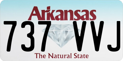 AR license plate 737VVJ