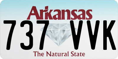 AR license plate 737VVK