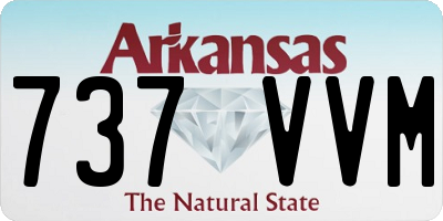 AR license plate 737VVM