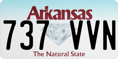 AR license plate 737VVN