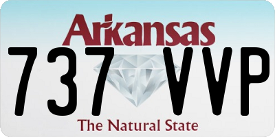 AR license plate 737VVP