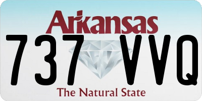 AR license plate 737VVQ
