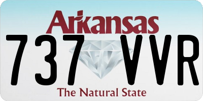 AR license plate 737VVR