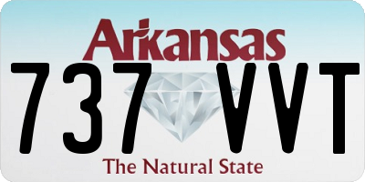 AR license plate 737VVT