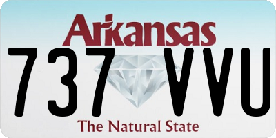 AR license plate 737VVU