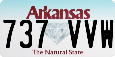 AR license plate 737VVW