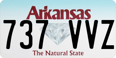 AR license plate 737VVZ