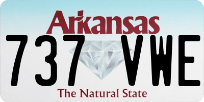 AR license plate 737VWE