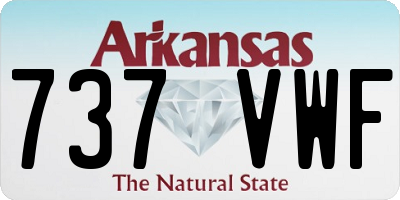 AR license plate 737VWF