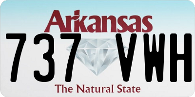 AR license plate 737VWH
