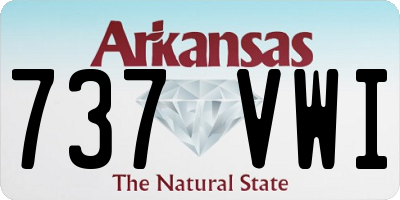 AR license plate 737VWI