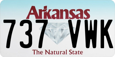 AR license plate 737VWK