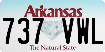 AR license plate 737VWL