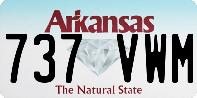 AR license plate 737VWM