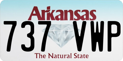 AR license plate 737VWP