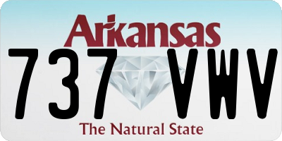 AR license plate 737VWV