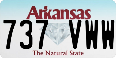 AR license plate 737VWW
