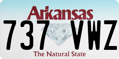 AR license plate 737VWZ