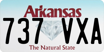AR license plate 737VXA