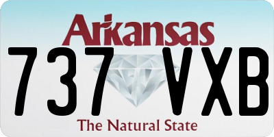 AR license plate 737VXB