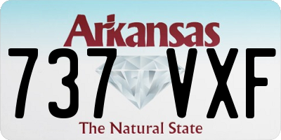 AR license plate 737VXF
